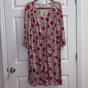 Old Navy floral 2x plus midi dress 🌺